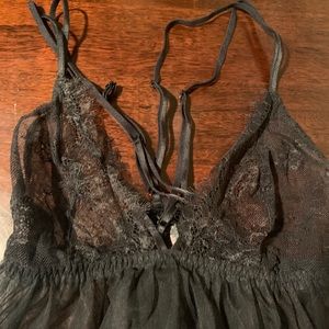 Black lace Babydoll lingerie